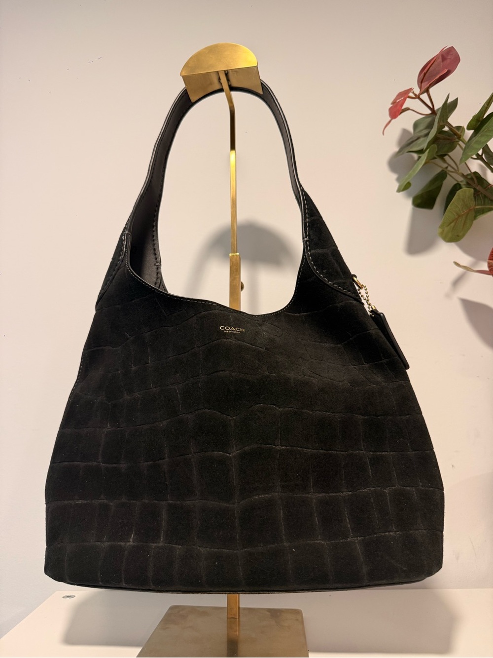 COACH Brooklyn 28 - Croc embossed suede (Brand new without tag)